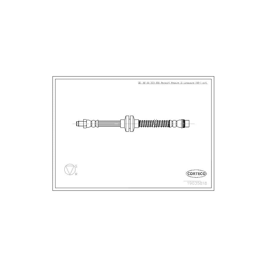 Corteco 19035818 Brake Hose | ML Performance UK
