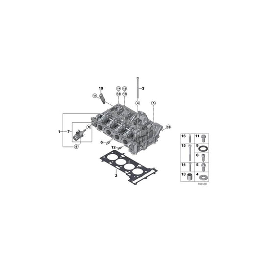 Genuine BMW 11128481576 F44 F39 F40 Cylinder Head Gasket 0,80mm (Inc. M135iX, M235iX & X2 M35iX) | ML Performance UK Car Parts