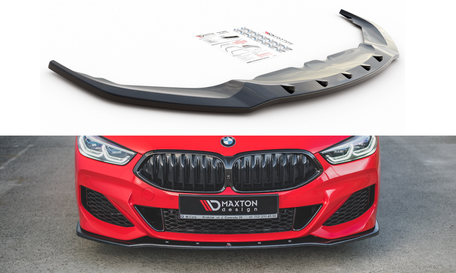 Maxton Design BM-M850-G15-FD1T Front Splitter V.1 BMW Series 8 Coupe G15 / 8 Gran Coupe M-Pack G16 | ML Performance UK Car Parts