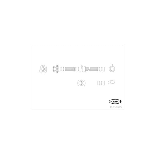 Corteco 19036379 Brake Hose For Nissan Qashqai / Qashqai+2 I (J10, Nj10) | ML Performance UK