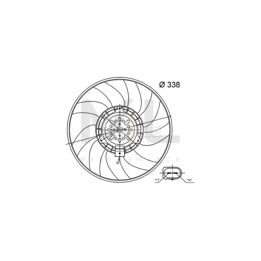 MAHLE ORIGINAL CFF 33 000S Fan, radiator ???: 338mm | ML Performance Car Parts