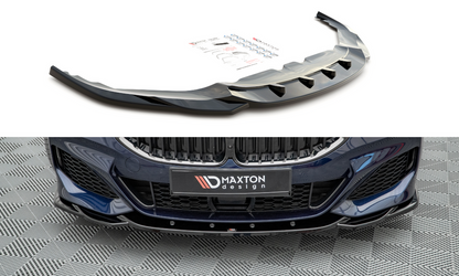 Maxton Design BM-M850-G15-FD4T Front Splitter V.4 BMW Series 8 Coupe M-Pack G15 / 8 Gran Coupe M-Pack G16 | ML Performance UK Car Parts