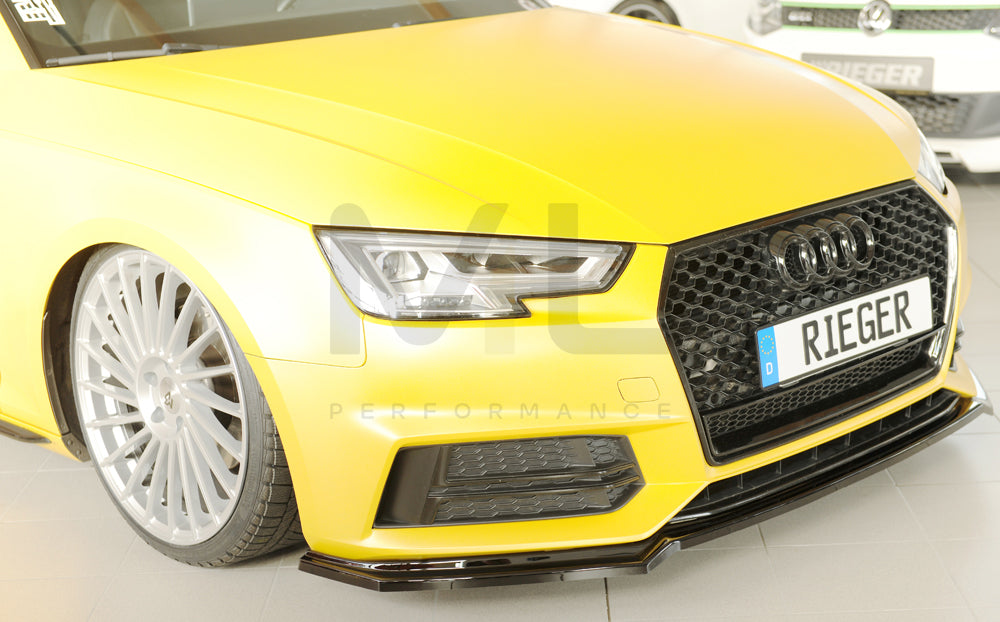 Rieger 00088226 Audi B9 F4 Front Splitter (A4 & S4) 3 | ML Performance UK Car Parts