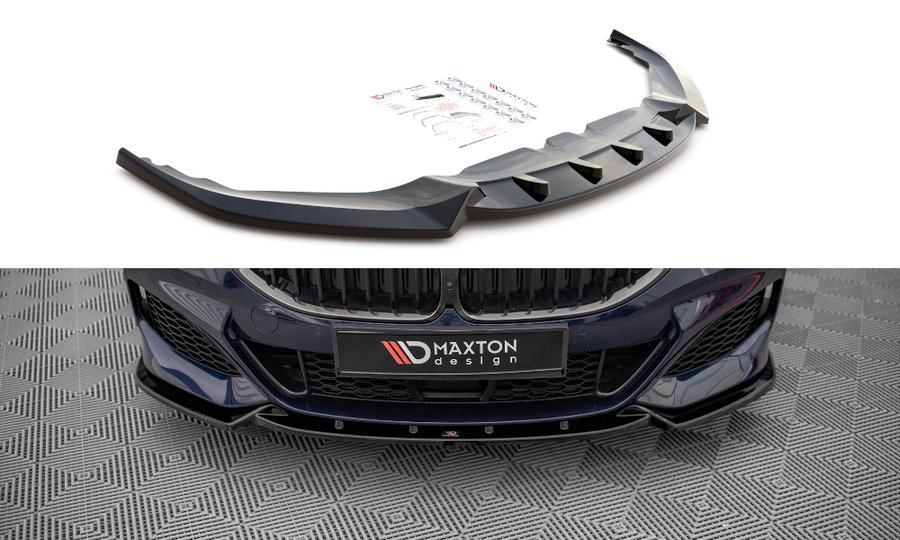 Maxton Design BM-M850-G15-FD3T Front Splitter V.3 BMW Series 8 Coupe M-Pack G15 / 8 Gran Coupe M-Pack G16 | ML Performance UK Car Parts