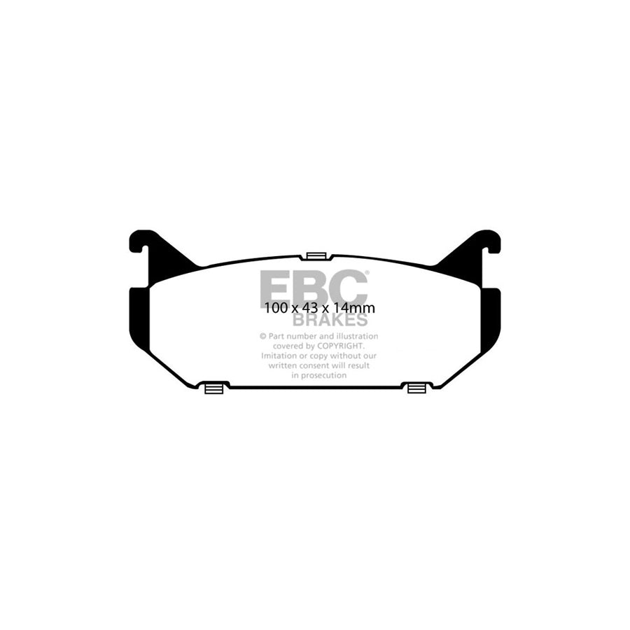 EBC PD13KR209 Ford Mazda Yellowstuff Rear Brake Pad & GD Disc Kit 2 | ML Performance UK Car Parts