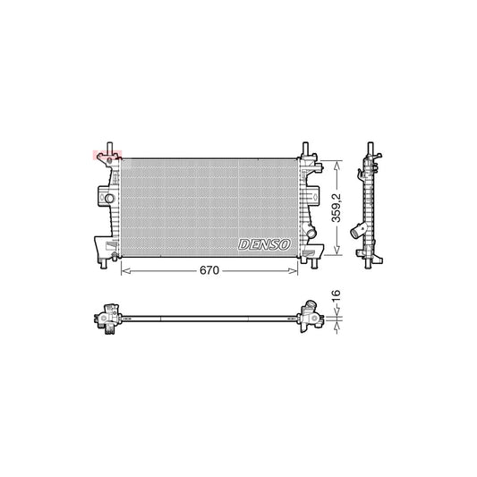 Denso DRM10114 Drm10114 Engine Radiator | ML Performance UK