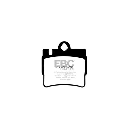 EBC DP41364R Mercedes-Benz C215 W220 Yellowstuff Rear Brake Pads 2 | ML Performance UK Car Parts