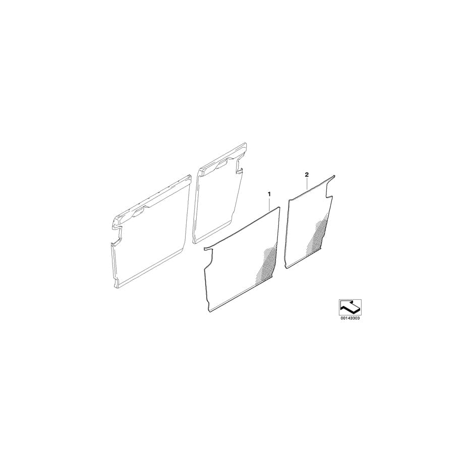 Genuine BMW 52207163501 E90 E92 Trim Backrest, Right (Inc. 330i, 320i & 320xd) | ML Performance UK Car Parts