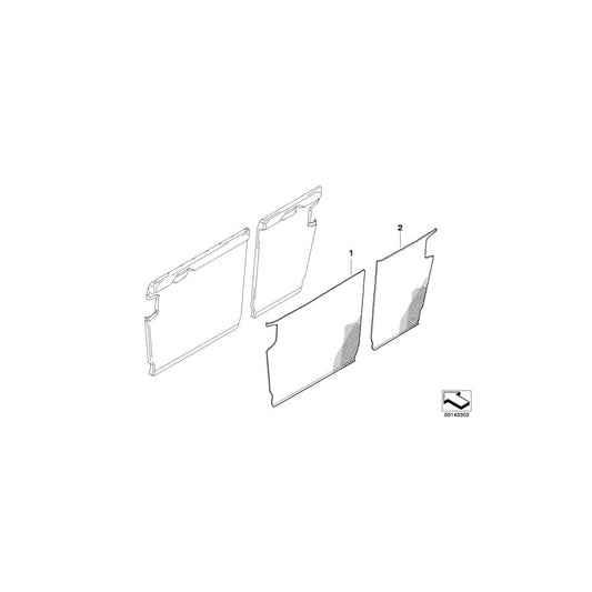 Genuine BMW 52207163501 E90 E92 Trim Backrest, Right (Inc. 330i, 320i & 320xd) | ML Performance UK Car Parts