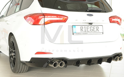 Rieger 00088243 Ford DEH Focus 4 Rear Diffuser (Inc. Focus 4 ST) 6 | ML Performance UK Car Parts