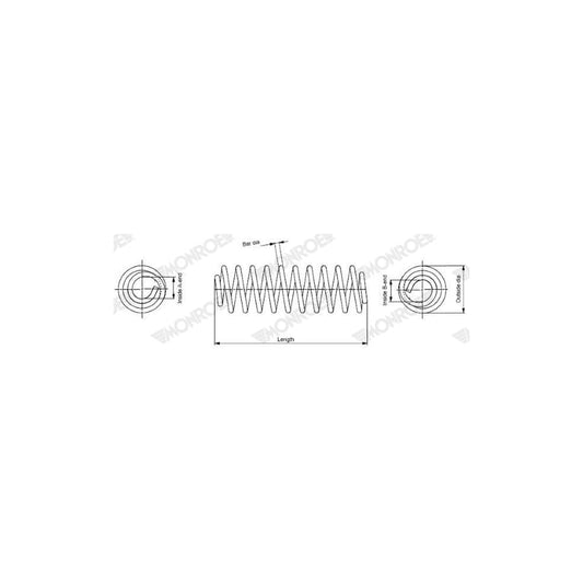 Monroe SP4092 Coil Spring For Hyundai Ix20 (Jc)
