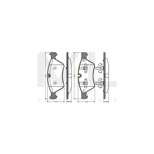 Bosch 0986Tb2928 Brake Pad Set Excl. Wear Warning Contact, With Accessories  | ML Performance Car Parts