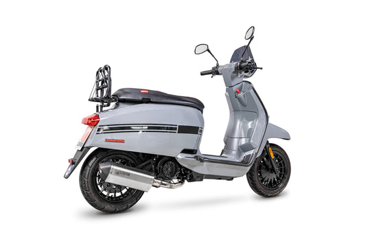 Scorpion RLA50SEO Lambretta V125 Special Serket Parallel Full System - Brushed Stainless Steel Sleeve | ML Performance UK UK