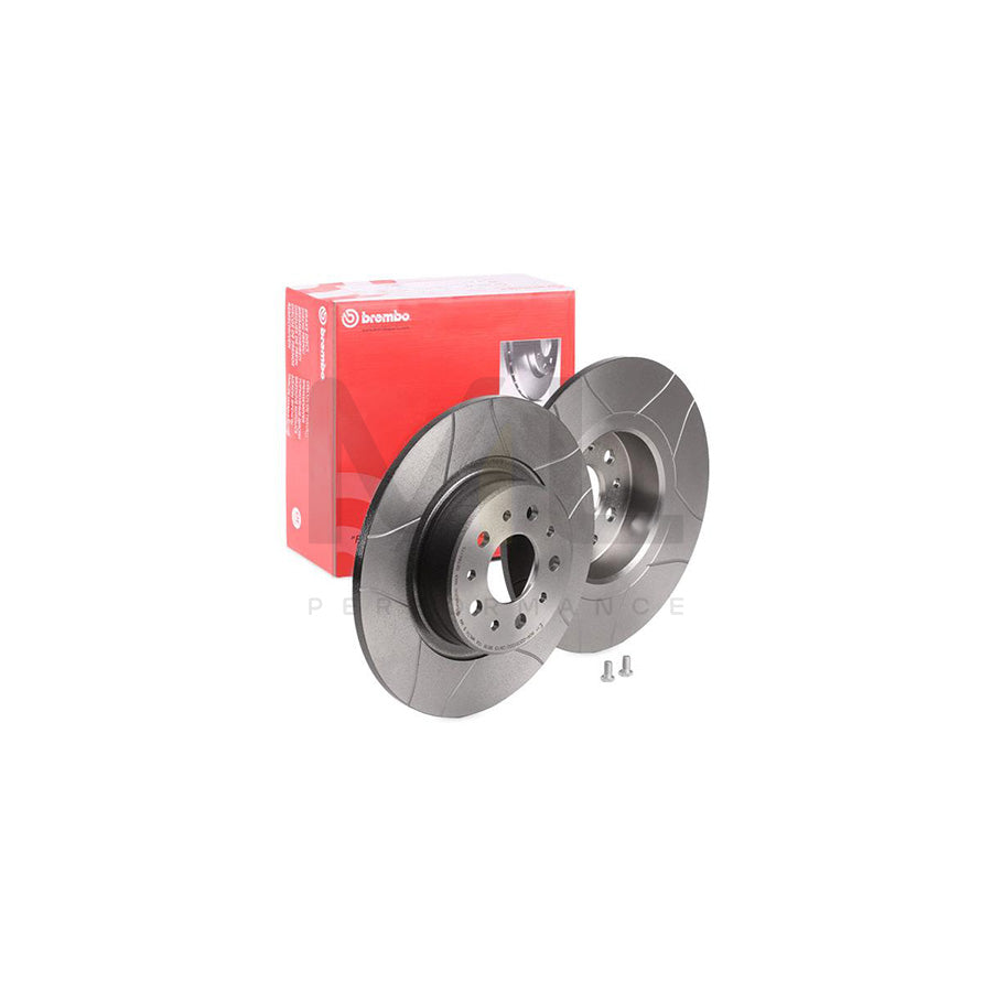 BREMBO MAX LINE 08.7861.75 Brake Disc Slotted, Solid, Coated, with bolts/screws | ML Performance Car Parts