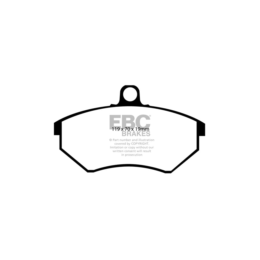 EBC PD40K1734 Seat Toledo Ultimax Pad & Plain Disc Kit - Girling/TRW Caliper 2 | ML Performance UK Car Parts