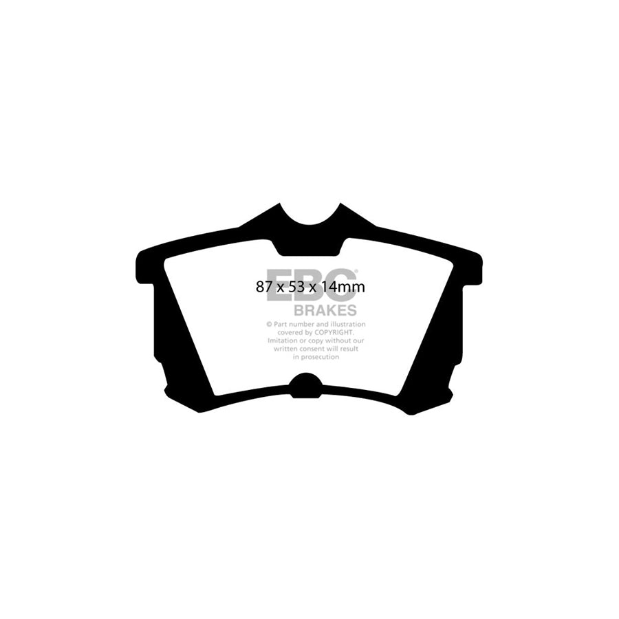 EBC PD16KR043 Honda Accord Greenstuff Rear Brake Pad & BSD Disc Kit - Girling/TRW Caliper 2 | ML Performance UK Car Parts