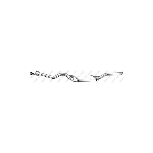 Bosal 286-305 Rear Silencer For Vw Jetta Mk2 (19E, 1G2, 165)