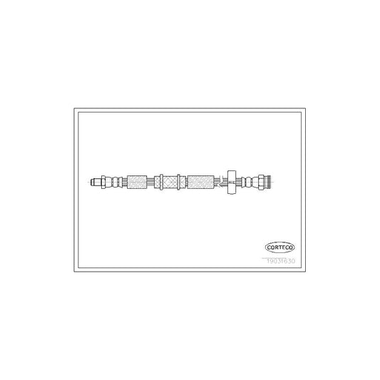 Corteco 19031630 Brake Hose For Lancia Ypsilon Ii (843) | ML Performance UK