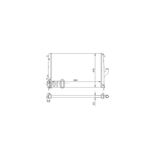 Abakus 0100170002 Engine Radiator | ML Performance UK