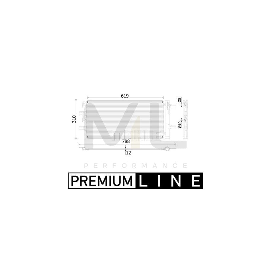 MAHLE ORIGINAL AC 892 000P Air conditioning condenser with dryer | ML Performance Car Parts