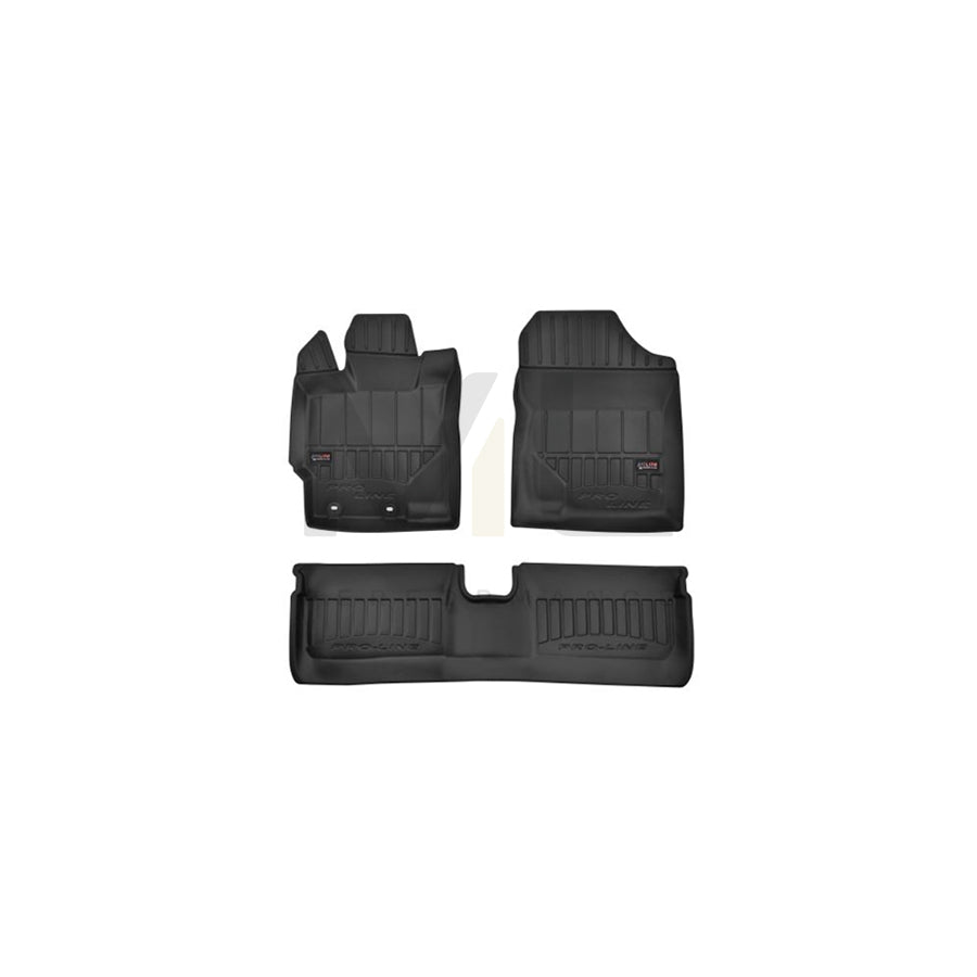 FROGUM Tailored 3D407749 Floor mat set for TOYOTA YARIS Elastomer, Front and Rear, Quantity: 4, Black | ML Performance Car Parts