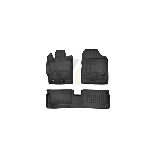 FROGUM Tailored 3D407749 Floor mat set for TOYOTA YARIS Elastomer, Front and Rear, Quantity: 4, Black | ML Performance Car Parts