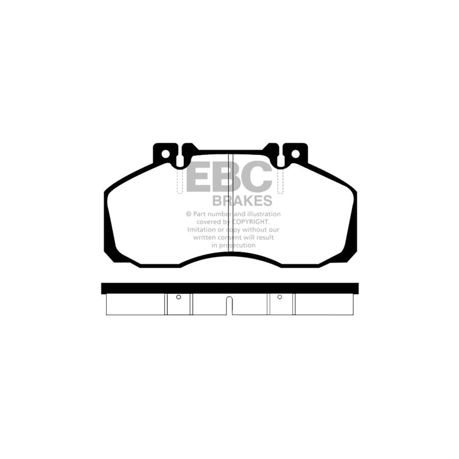 EBC PDKF2482 Mercedes-Benz Transporter (BM) Ultimax Front Brake Pad & Plain Disc Kit 2 | ML Performance UK Car Parts