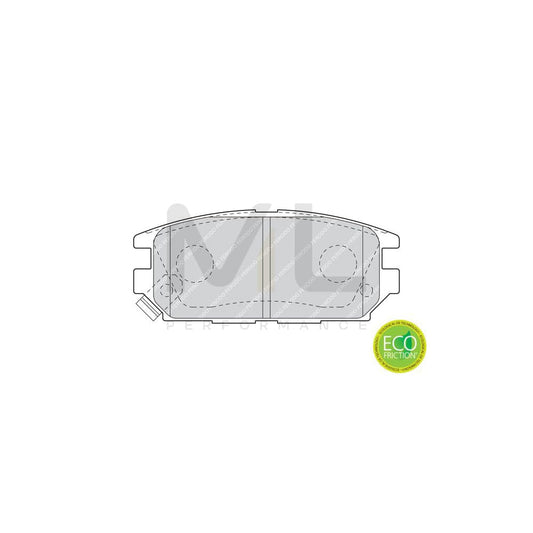 Ferodo Premier Eco Friction Fdb1606 Brake Pad Set With Acoustic Wear Warning, Without Accessories | ML Performance Car Parts