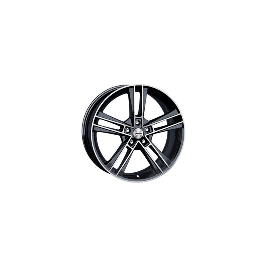 Autec Rias 8.5x19 ET48 R8519485072135 Black-Metallic Polished Wheel | ML Performance UK Car Parts