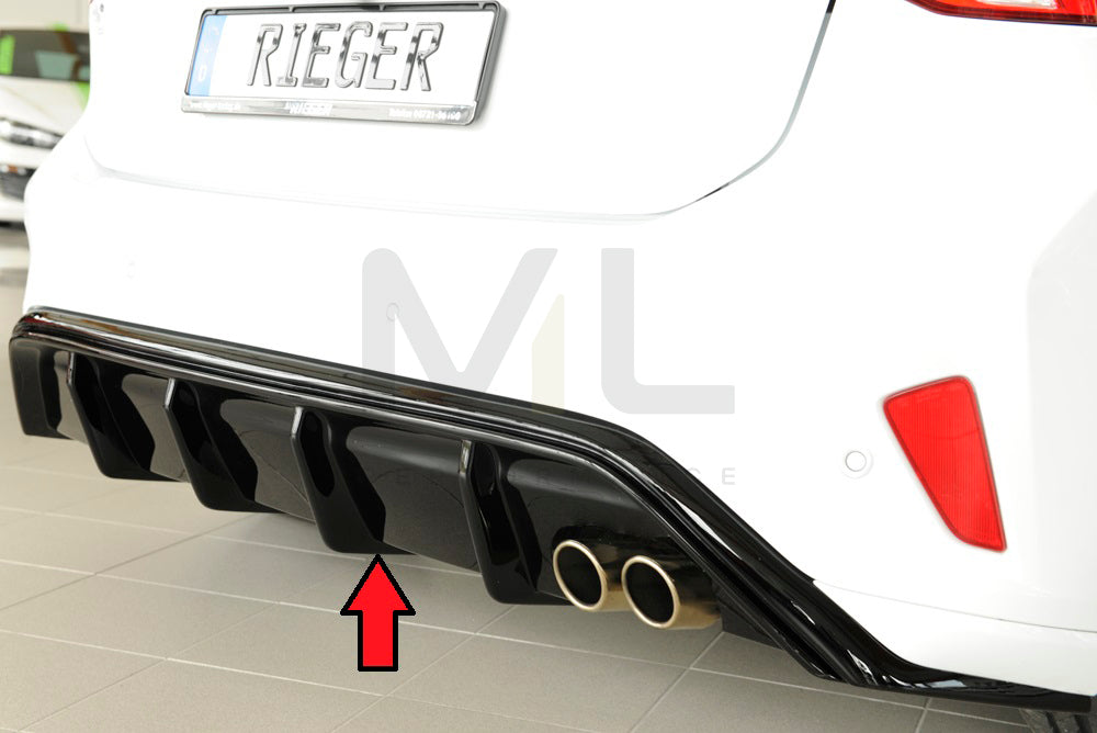 Rieger 00088193 Ford DEH Focus 4 Rear Diffuser (Inc. Focus 4 ST) 1 | ML Performance UK Car Parts