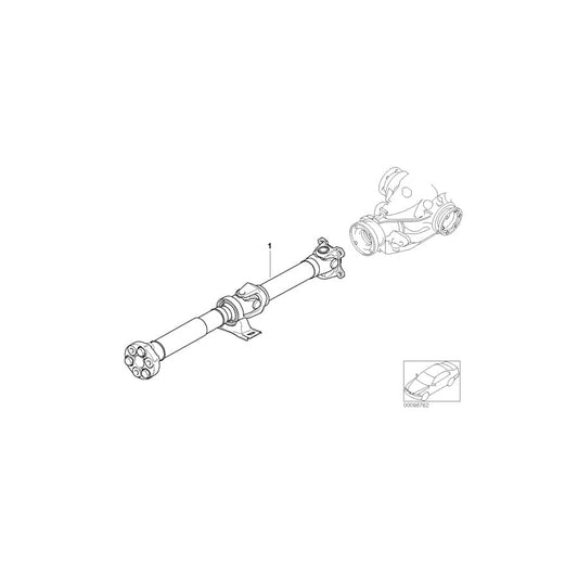 Genuine BMW 26117514468 E85 Manual Drive Shaft Transmission L=1230MM (Inc. Z4 2.5i & Z4 3.0i) | ML Performance UK Car Parts