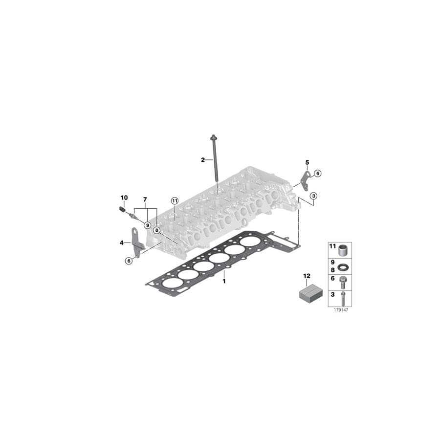 Genuine BMW 11128508558 E91 E92 E93 Gasket Set Cylinder Head Asbestos Free (Inc. 325d, 330d & 525d) | ML Performance UK Car Parts