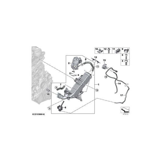 Genuine BMW 11718570794 F30 F34 Coolant Hose, Supply (Inc. 425d, 520d & 318dX) | ML Performance UK Car Parts