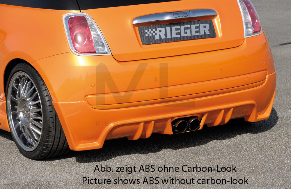 Rieger 00099161 Fiat 500 (312) Rear Diffuser 2 | ML Performance UK Car Parts