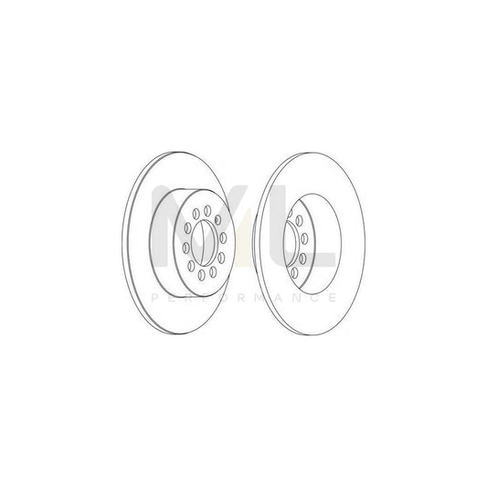 FERODO DDF1224-1 Brake Disc Solid | ML Performance Car Parts