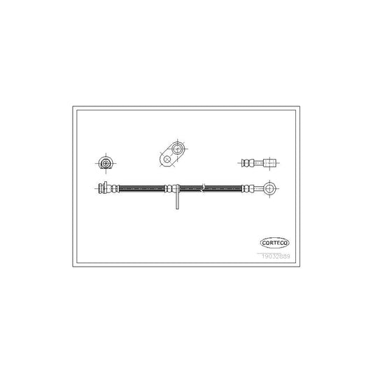 Corteco 19032889 Brake Hose For Honda Accord | ML Performance UK