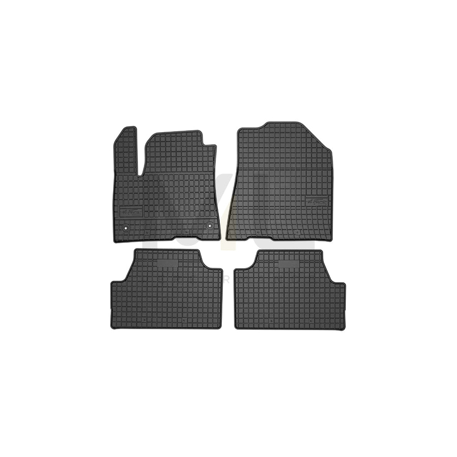 FROGUM Tailored, Basic 411364 Floor mat set for KIA SOUL Elastomer, Front and Rear, Quantity: 4, Black | ML Performance Car Parts