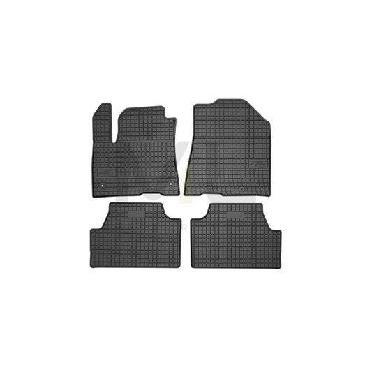 FROGUM Tailored, Basic 411364 Floor mat set for KIA SOUL Elastomer, Front and Rear, Quantity: 4, Black | ML Performance Car Parts