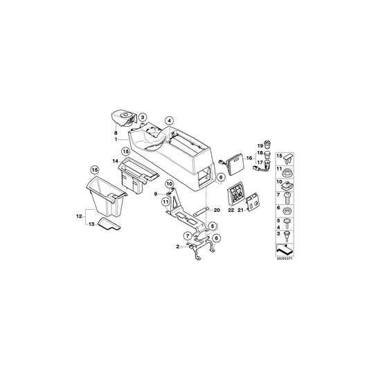 Genuine BMW 51163428294 E83 Socket Cover GRAU (Inc. X3 3.0i, X3 2.5si & X3 2.0i) | ML Performance UK