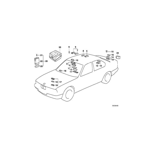Genuine BMW 63318350070 E34 E32 Right Rear Inter.Light And Reading Light BEIGE (Inc. M5 3.6, 735iL & 520i) | ML Performance UK Car Parts