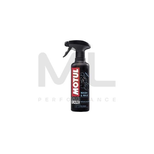 Motul MC Care E1 Wash & Wax - Motorcycle Dry Cleaner Spray text"l | Engine Oil | ML Car Parts UK | ML Performance