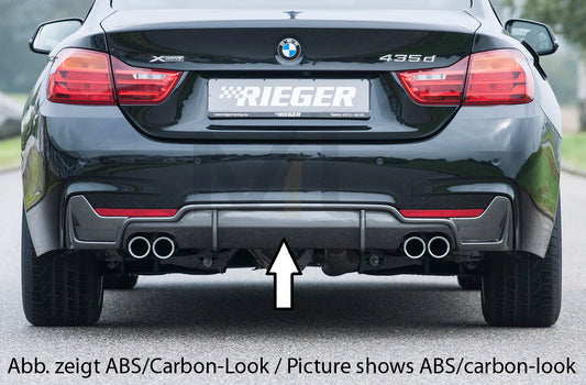 Rieger 00088058 BMW 4 Series F32 F33 F36 Rear Diffuser 1 | ML Performance UK Car Parts