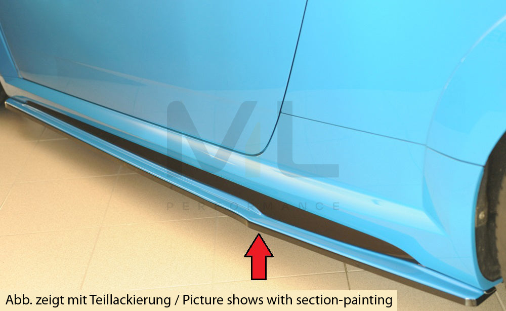 Rieger 00055186 Audi 8J-FV 8S Side Skirt Splitter (TT, TTS & TTRS) 4 | ML Performance UK Car Parts
