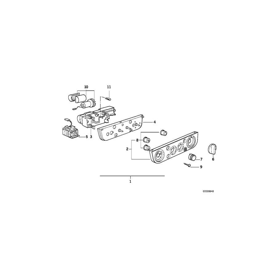 Genuine BMW 64118362836 E36 Interior Temperature Sensor Fan (Inc. 316i, 325i & 320i) | ML Performance UK Car Parts