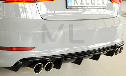 Rieger 00088158 Audi 8V A3 Rear Diffuser 2 | ML Performance UK Car Parts