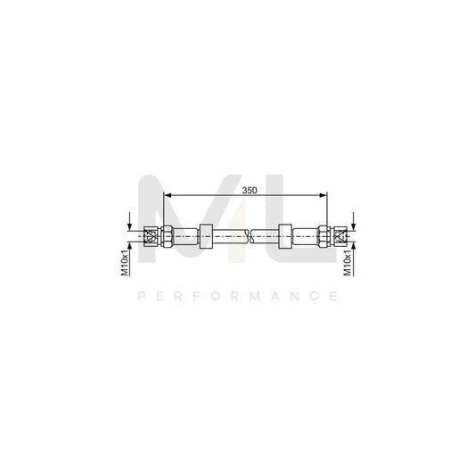 BOSCH 1 987 476 008 Brake Hose 350mm | ML Performance Car Parts