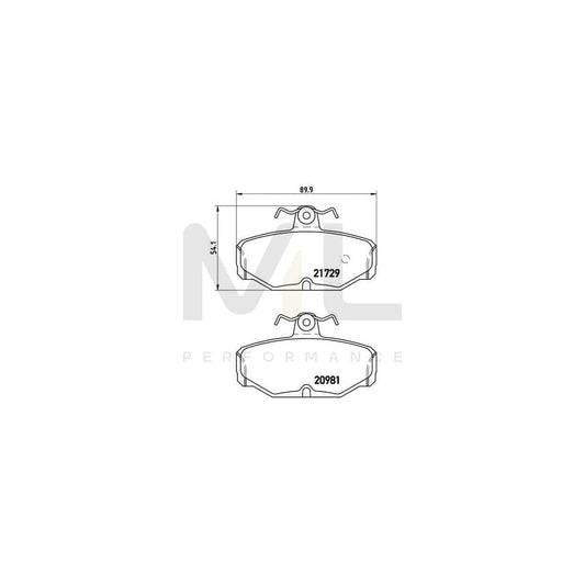 Brembo P 24 079 Brake Pad Set For Ford Scorpio With Brake Caliper Screws | ML Performance Car Parts