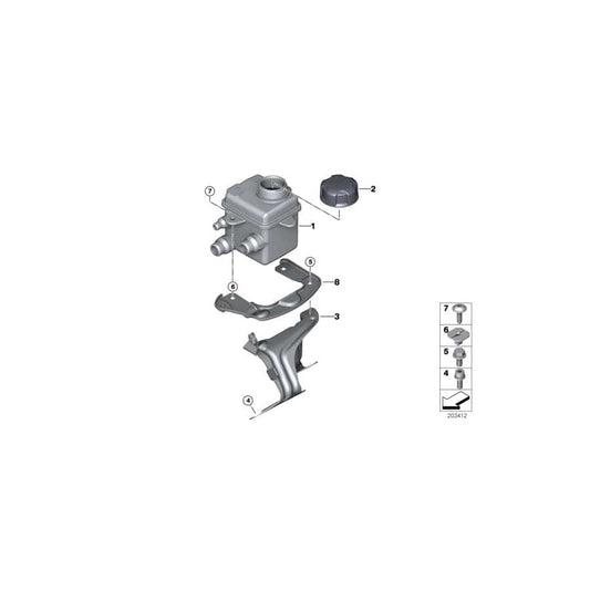 Genuine BMW 17137589597 E70 E71 Bracket Expansion Tank (Inc. X5 M & X6 M) | ML Performance UK Car Parts