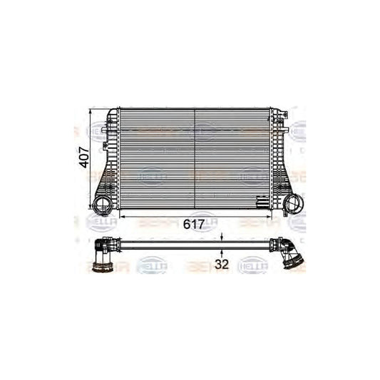 Hella 8ML 376 746-201 Intercooler