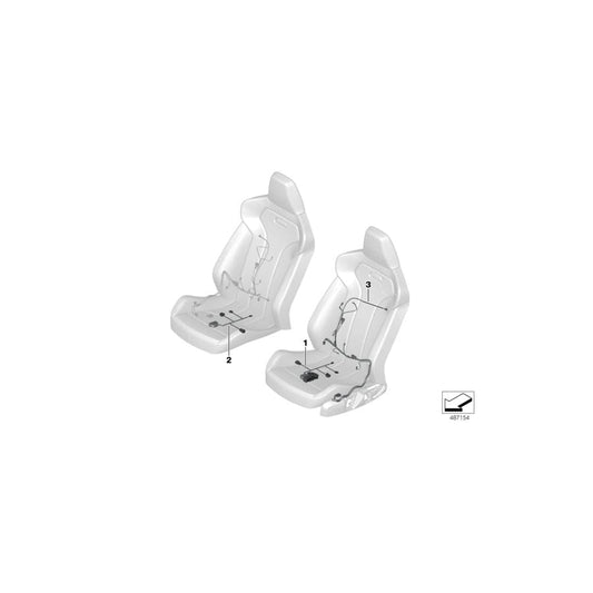 Genuine BMW 61128711910 G01 G02 Wiring Set Seat Right (Inc. X3 20i, X4 30dX & X4 M40dX) | ML Performance UK Car Parts
